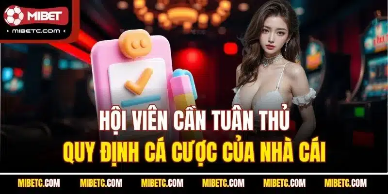 Trách Nhiệm Người Chơi Tại Mibet (Update 2025) 6 Hội viên cần tuân thủ quy định cá cược của nhà cái