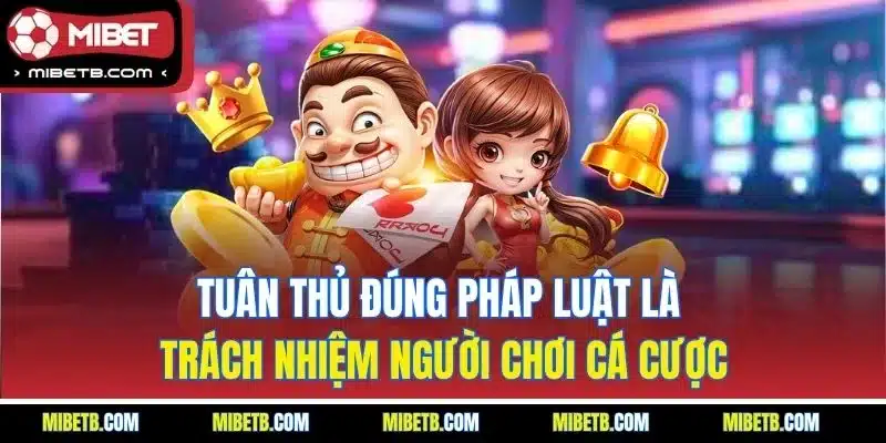 Tuân thủ đúng pháp luật là trách nhiệm người chơi cá cược
